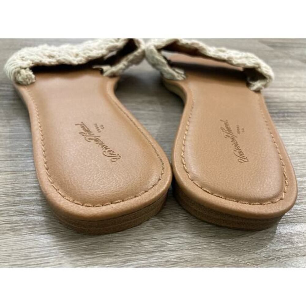 Universal Thread Women's Rosie Woven Slide Sandals Beige Size 8 Casual Spring‎ - Picture 6 of 11